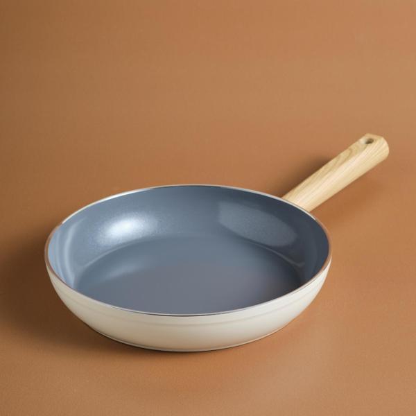 Karaca x Refika Swiss Crystal Creamy Wood Tava 26 cm - Image 1