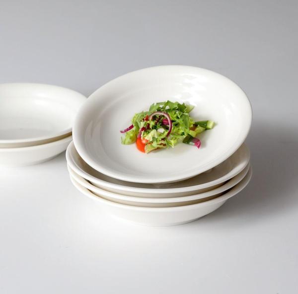 Güral Porselen Güral 6 Parça 19 Cm Çukur Yemek Tabağı Dekorsuz - Image 1