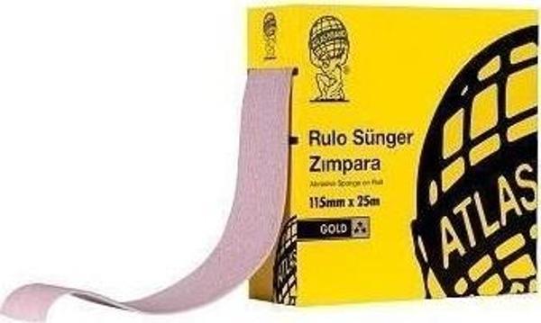 Atlas Gold Rulo Sünger Zımpara 115mm 180 Kum 1m - Image 1
