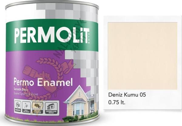 Permolit Enamel Sentetik Yağlı Boya DENİZ KUMU 0.75 Lt. - Image 1