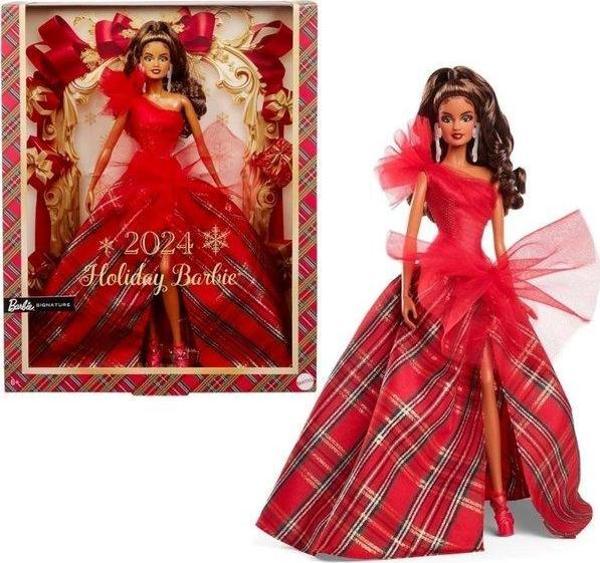 Barbie 2024 Mutlu Yıllar Bebeği  Kumral HRM63 - Image 1