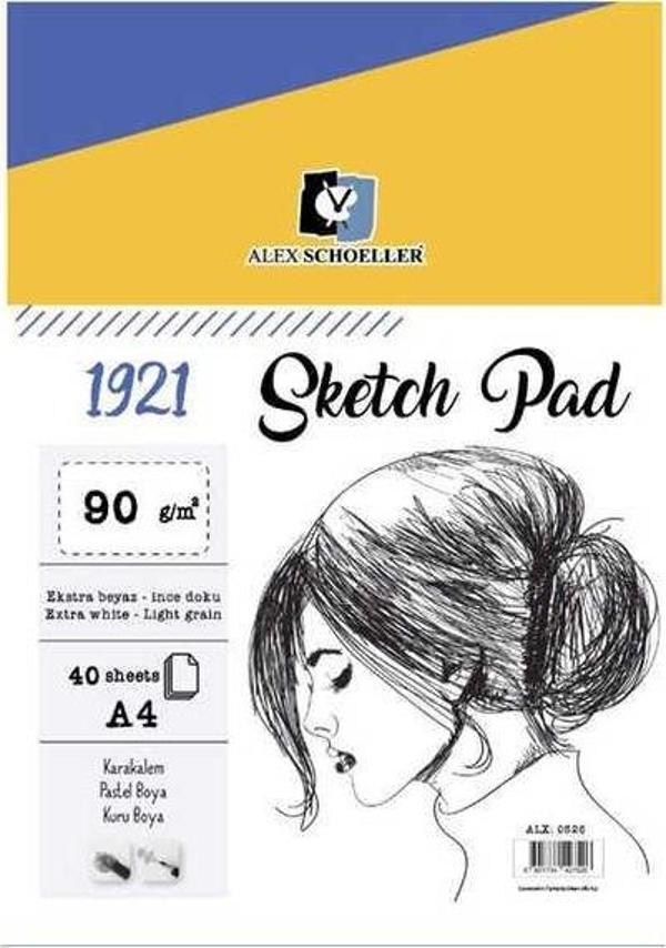 Alex Schoeller Sketchpad Spiralli A4 90 gr - Image 1