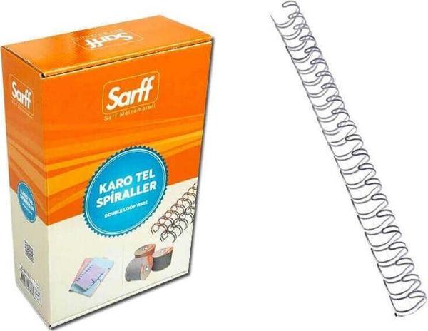 Sarff Spiral Tel 3-4 İnç 14.5 mm 50'lü Gümüş - Image 1