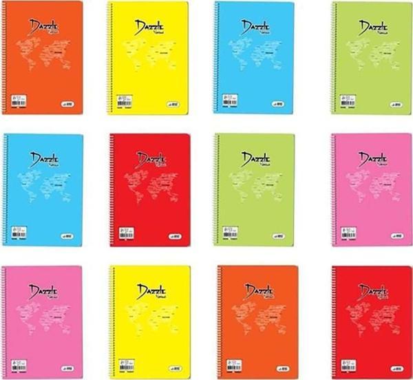 Umut Dazzle A4 Spiralli Pastel Pp Kapak 120 Yp Düz - Image 1