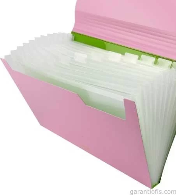 Bigpoint 13 Cepli Körüklü Dosya A4 (BP-265 Pembe) - Image 1