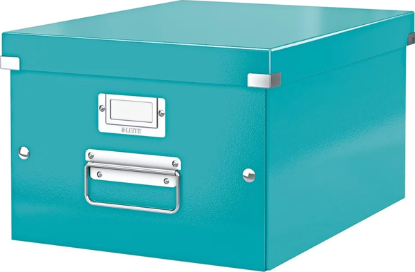 Leitz 6044 WOW Buz Mavisi Orta Boy Metalik Saklama Kutusu - Image 1