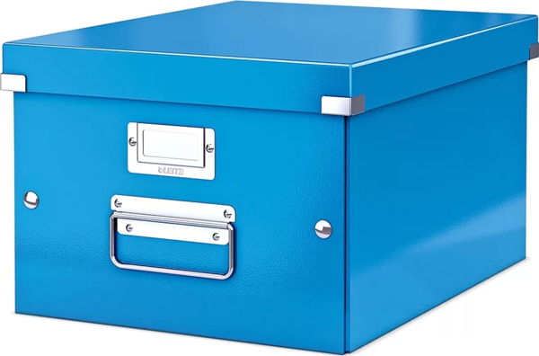 Leitz 6044 WOW Metalik Mavi Orta Boy Saklama Kutusu - Image 1
