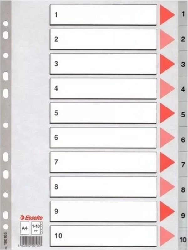 Esselte Seperatör 1-10 Rakamlı (Ayraç) - Image 1