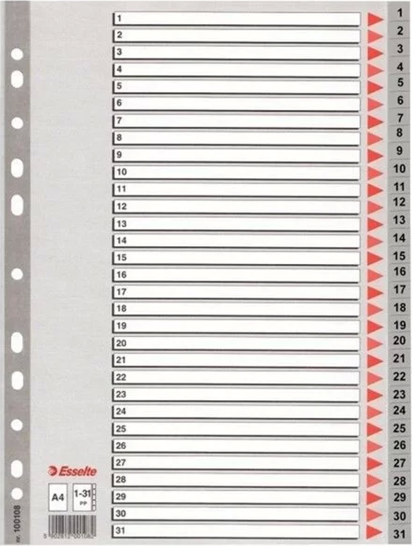 Esselte Seperatör 1-31 Rakamlı (Ayraç) - Image 1