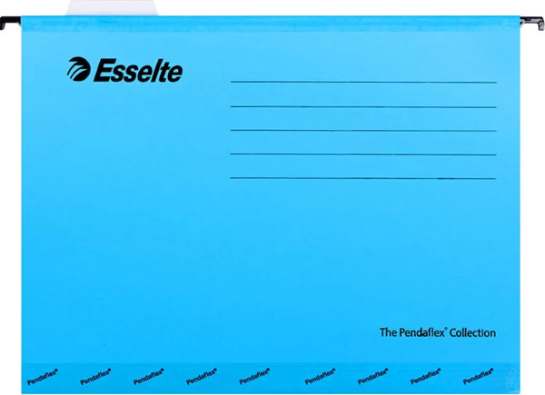 ESSELTE PANDAFLEX 90311 TELSİZ ASKILI DOSYA EKO MAVİ 25Lİ - Image 1