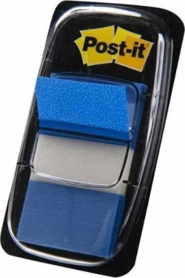 Post-it Yapışkanlı Ayraç İndex 50 Yaprak 25,4x43,18 mm Mavi - Image 1
