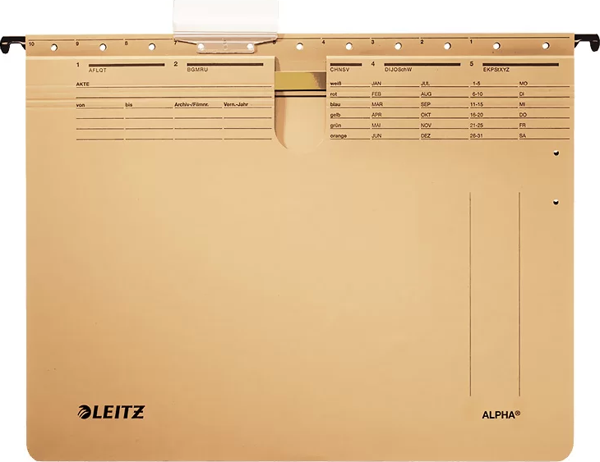 LEİTZ 1914 TELLİ ASKILI DOSYA KRAFT 10LU - Image 1