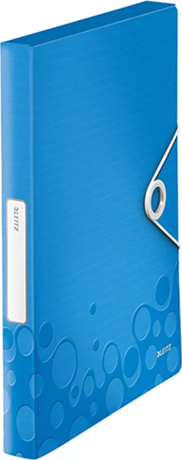 LEİTZ 4629 ACTİVE WOW KALIN LASTİKLİ DOSYA METALİK MAVİ - Image 1