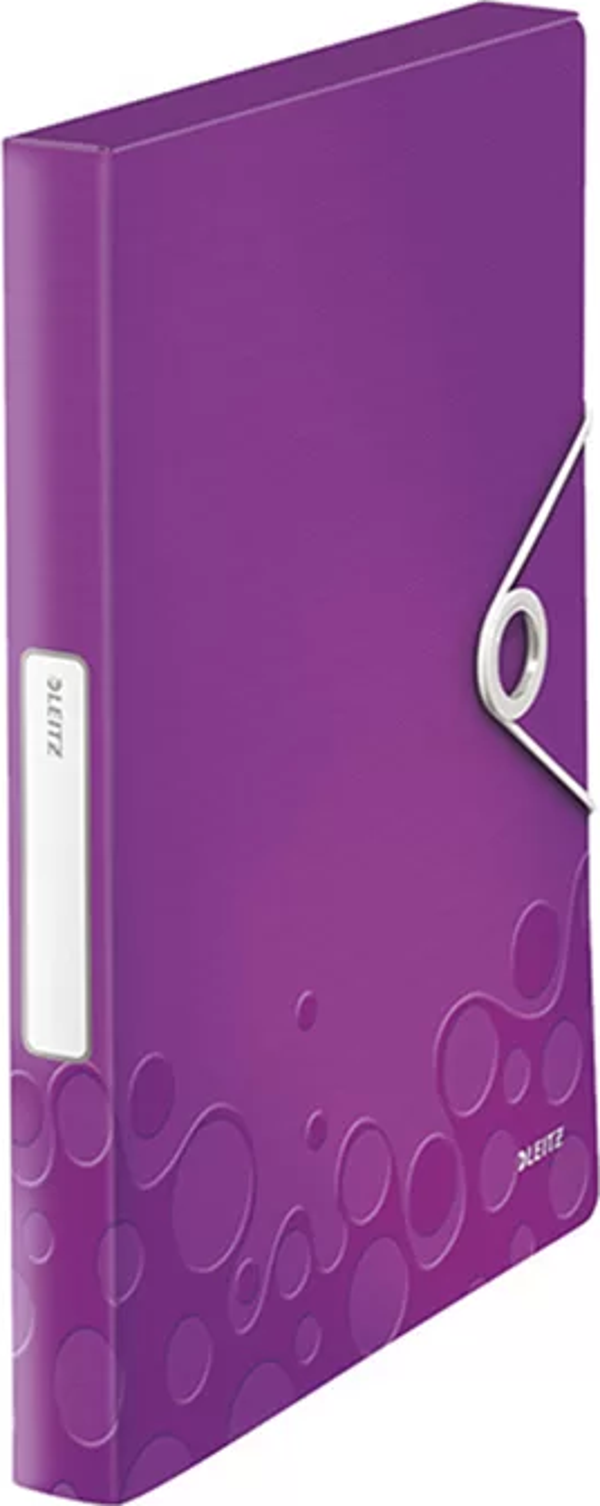 LEİTZ 4629 ACTİVE WOW KALIN LASTİKLİ DOSYA METALİK MOR - Image 1