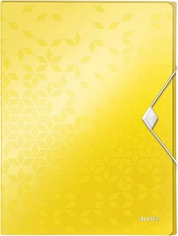 LEİTZ 4629 ACTİVE WOW KALIN LASTİKLİ DOSYA METALİK SARI - Image 1