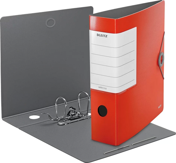 Leitz 1112 Solid Kırmızı Lastikli Geniş Klasör - Image 1