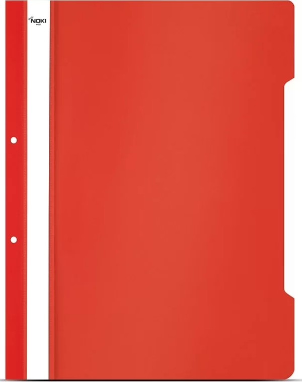 Noki 4828 Eco Plastik Telli Dosya Kırmızı (50 li Paket) - Image 1