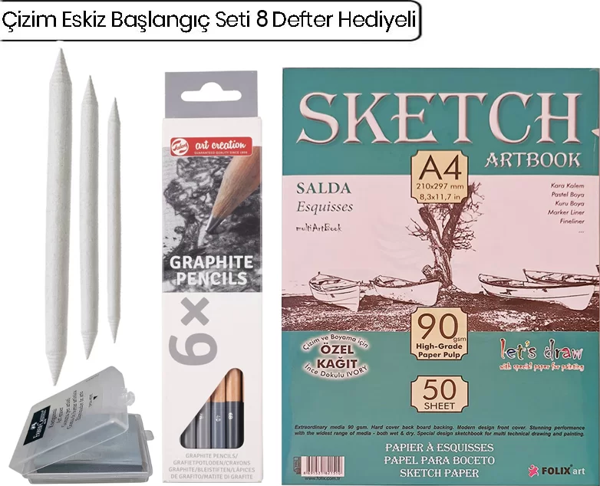 Çizim Eskiz Başlangıç Seti 8 - Image 1