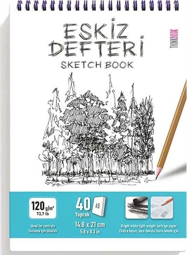 Thinkbook Eskiz Serisi A5 40 Sayfa Eskiz Defteri - Image 1