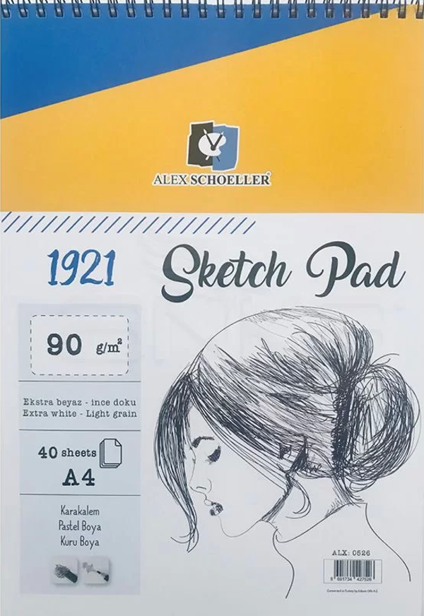 Alex Schoeller 1921 Sketch Pad A4 90g 40 Yaprak 0526 - Image 1