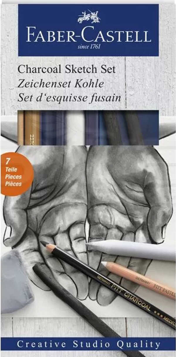 Faber Castell Charcoal Sketch Set 7li - Image 1