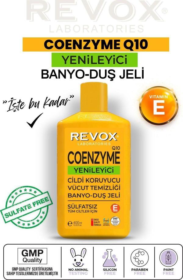 Revox Coenzyme Q10 Cildi Yenileyici Sülfatsız Banyo ve Duş Jeli 400 ml - Image 1