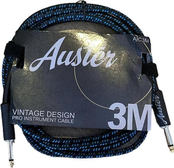 AUSTER ENSTRÜMAN KABLOSU 3M SİYAH-MAVİ - Image 1