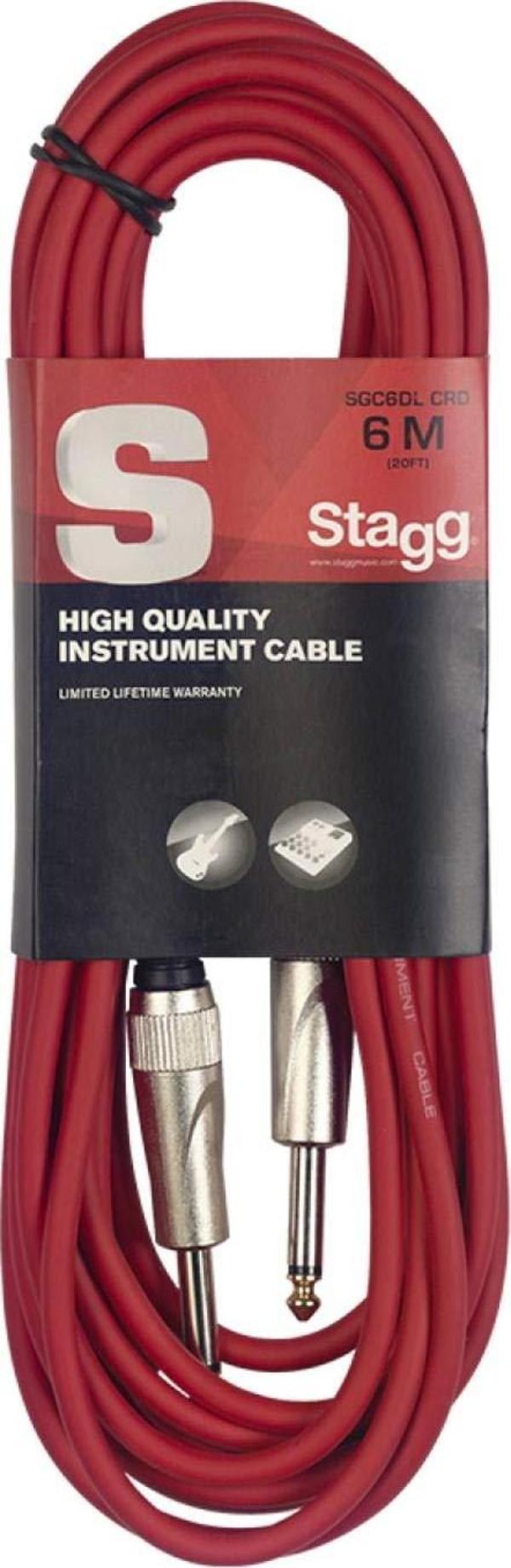 STAGG ENSTRÜMAN KABLOSU KUMAŞ 6M SGC6VT RD - Image 1