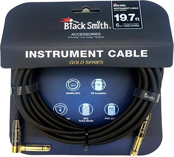 BLACKSMİTH GOLD SERIES INSTRUMENT CABLE STRAIGHT TO RIGHT 6m - Image 1