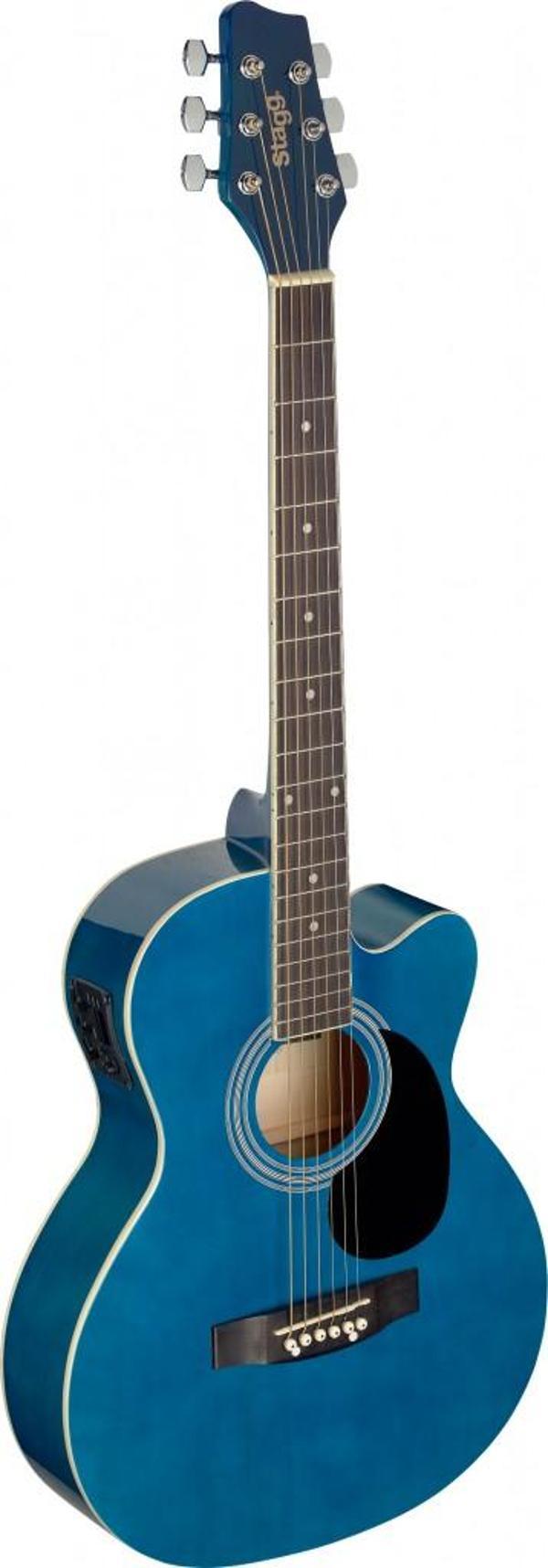 STAGG ELEKTRO AKUSTİK GİTAR SA20ACE-BLUE - Image 1