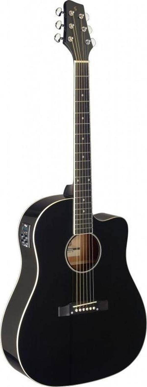 STAGG ELEKTRO AKUSTİK GİTAR SA35DSCE-BK - Image 1