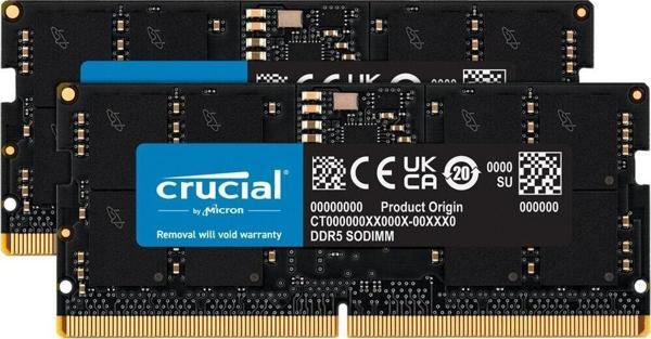 Crucial 16 GB (2x8) 4800 MHz CL40 CT2K8G48C40S5 DDR5 Ram - Image 1