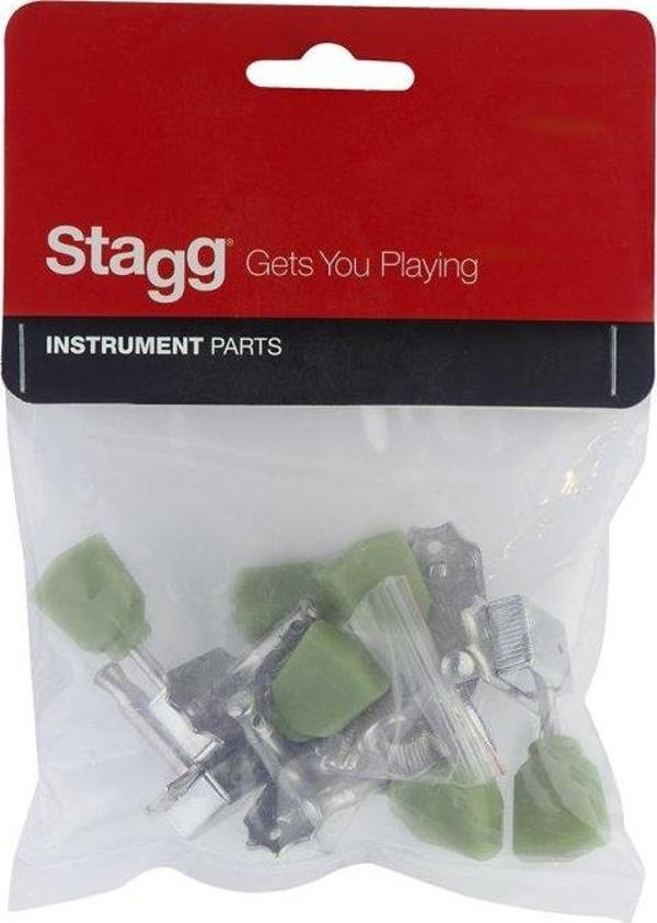 STAGG ELEKTRO GİTAR İÇİN 3+3 VİNTAGE BURGU SP MHEL V3X3CH - Image 1