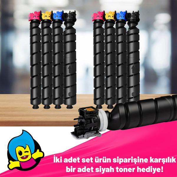 Kyocera Mita TK-8345 Muadil Toner Takım 2'li Avantaj Paket + 1 Siyah Hediye/ TaskAlfa 2552ci / 2553ci - Image 1
