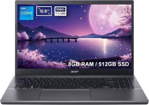 Acer Extensa 15 EX215-55-530A NX.EGYEY.007 i5-1235U 8 GB 512 GB SSD Iris Xe Graphics 15.6" Full HD Notebook - Image 1