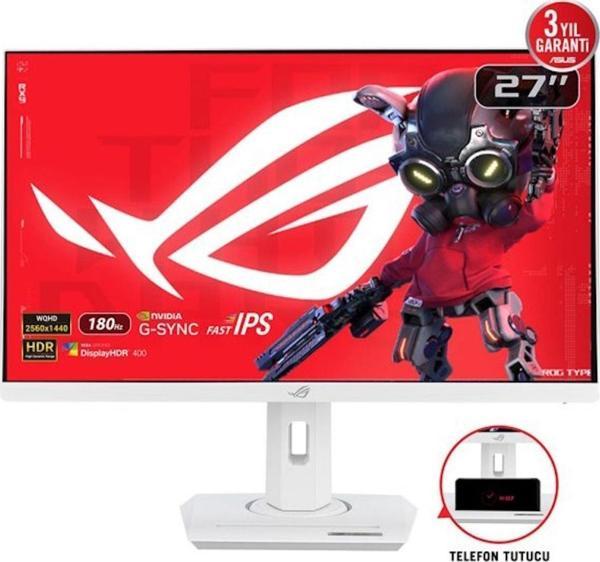 ASUS ROG Strix XG27ACS-W 27 inç 180Hz 1ms 2K WQHD Adaptive Sync Fast IPS Pivot Gaming Monitör - Image 1