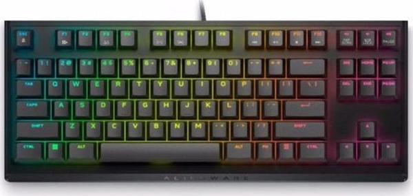 Dell Alienware Aw420K Alienfx Rgb Cherry Mx Red Switch Ingilizce Tkl Mekanik Kablolu Klavye (545-Bbdy) - Image 1