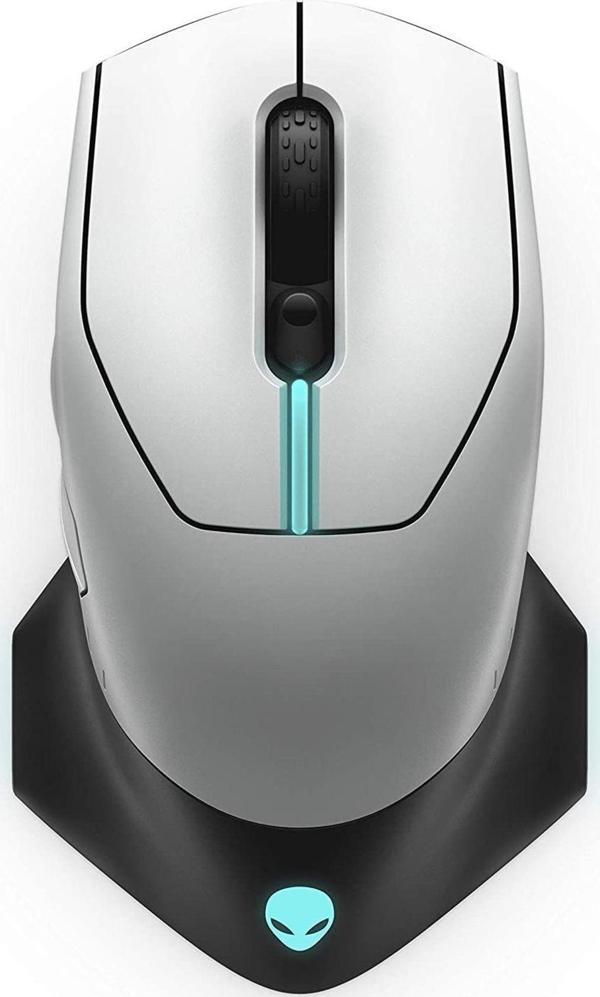 Dell Alienware Aw610M Alienfx Rgb 16.000 Dpi Optik Kablolu / Kablosuz Gaming Mouse (545-Bbcn) – Beyaz News S - Image 1