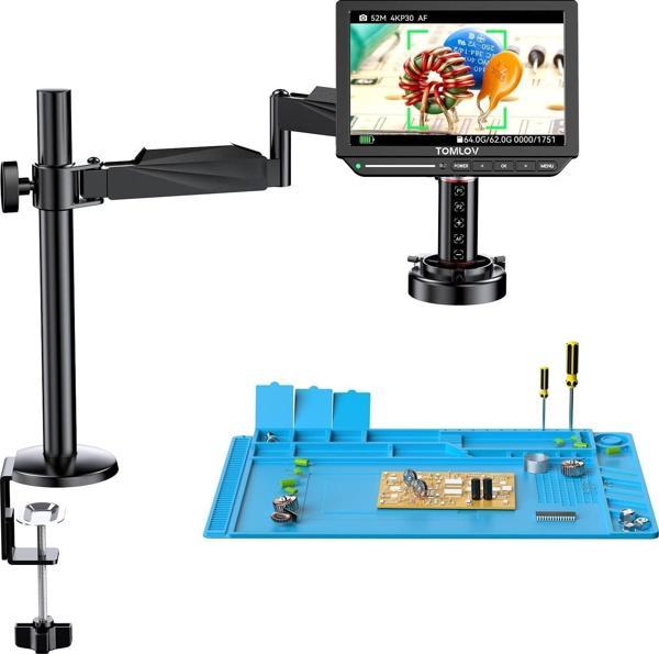 TOMLOV TM4K-AF Esnek Kol HDMI Mikro Lehimleme Mikroskobu 4K - 8 Inc - Image 1