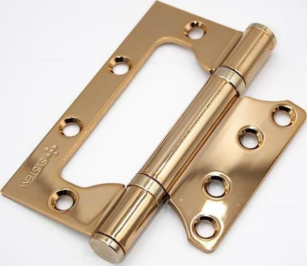 SYSTEM MENTEŞE 10CM KELEBEK BİLYALI ALTIN SARI 3MM GL - SH102 GL - Image 1