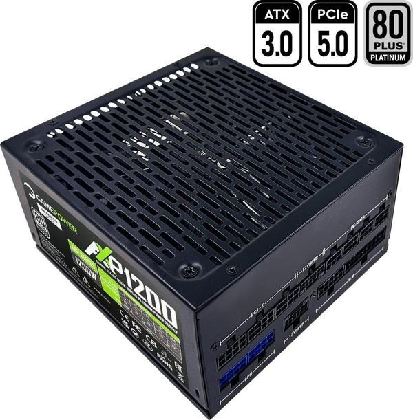 GamePower AXP-1200 14CM 1200W Platinum 80+ ATX 3.0 PCI-E 5.0 Power Supply - 5 Yıl Garantili - Image 1