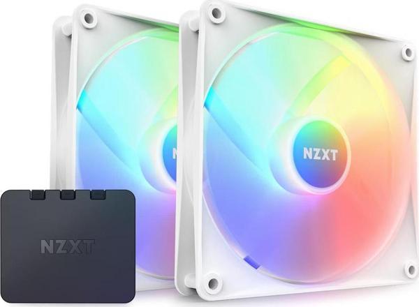 NZXT F140 RGB Core Beyaz 2x140 mm Fan RF-C14DF-W1 (İkili Fan) - Image 1