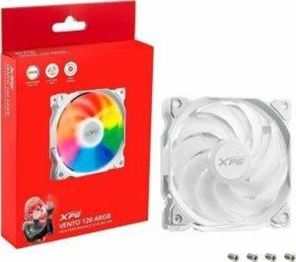 XPG ARGB VENTO120ARGB-WHCWW 120MM TEKLİ 3PİN BEYAZ KASA FANI - Image 1