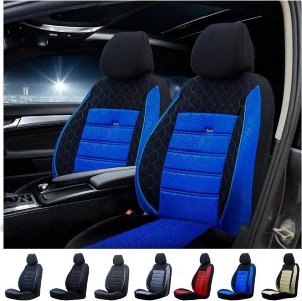 SMRAUTOACCESSORY Fiat Tofaş Murat 131  Uyumlu Mavi-Siyah Oto Koltuk Kilifi Gof - Image 1
