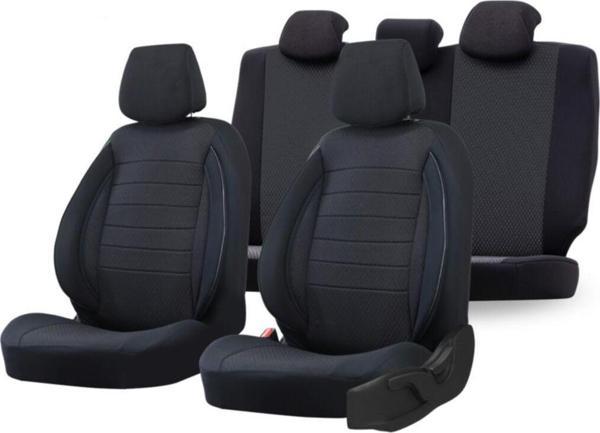 SMRAUTOACCESSORY Volkswagen Tiguan Serisi Ultra Luks Oto Koltuk Kilifi Sıyah-Siyah - Image 1