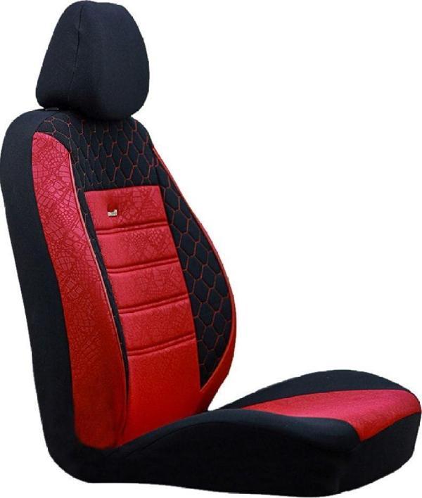 SMRAUTOACCESSORY Volkswagen T-Roc Uyumlu Koltuk Kilifi Gof Kirmizi-Siyah Uyumlu - Image 1