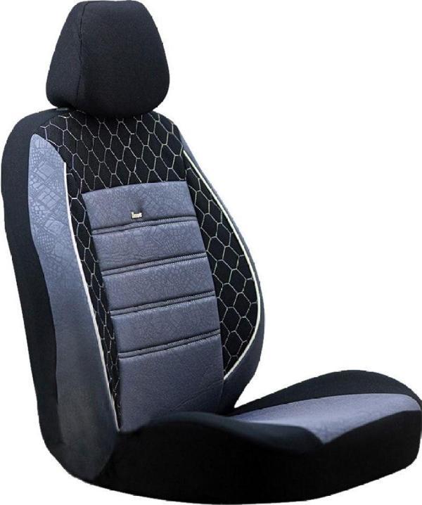 SMRAUTOACCESSORY Volkswagen Amarok Uyumlu Siyah Gri Oto Koltuk Takımı - Image 1