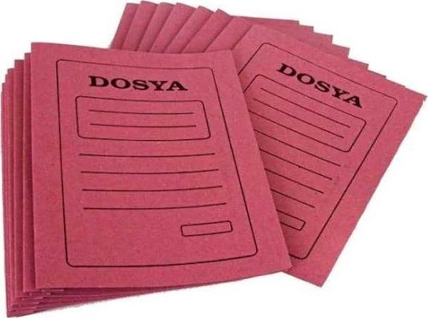 Km Tam Kapak Karton Pembe Dosya 50'li Paket - Image 1