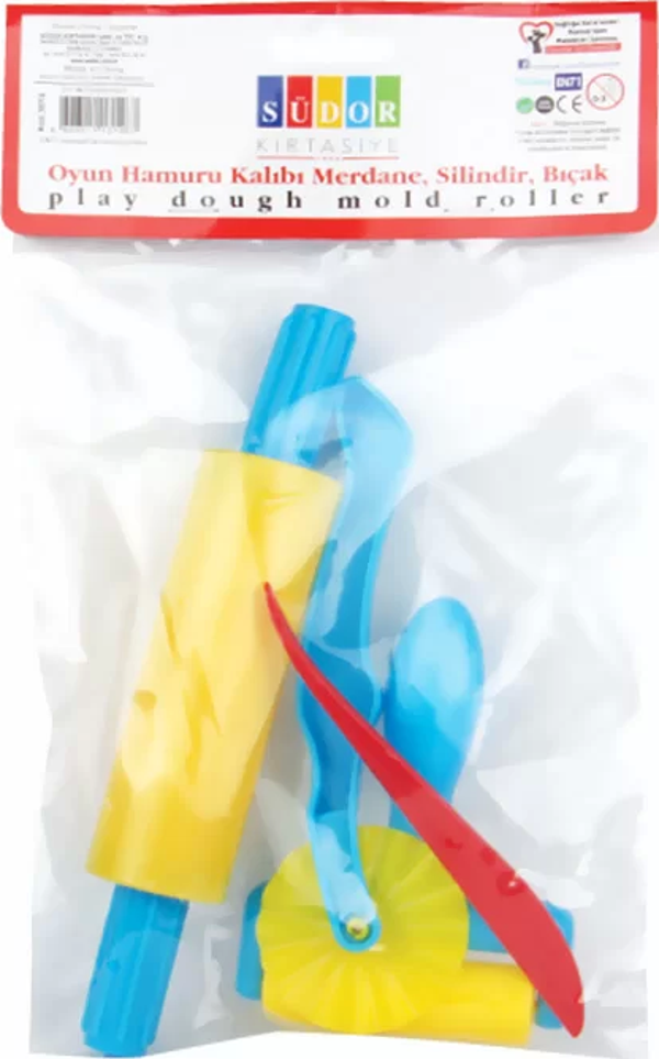 SÜDOR SO16 OYUN HAMURU KALIBI OKLAVA-BIÇAK SET - Image 1
