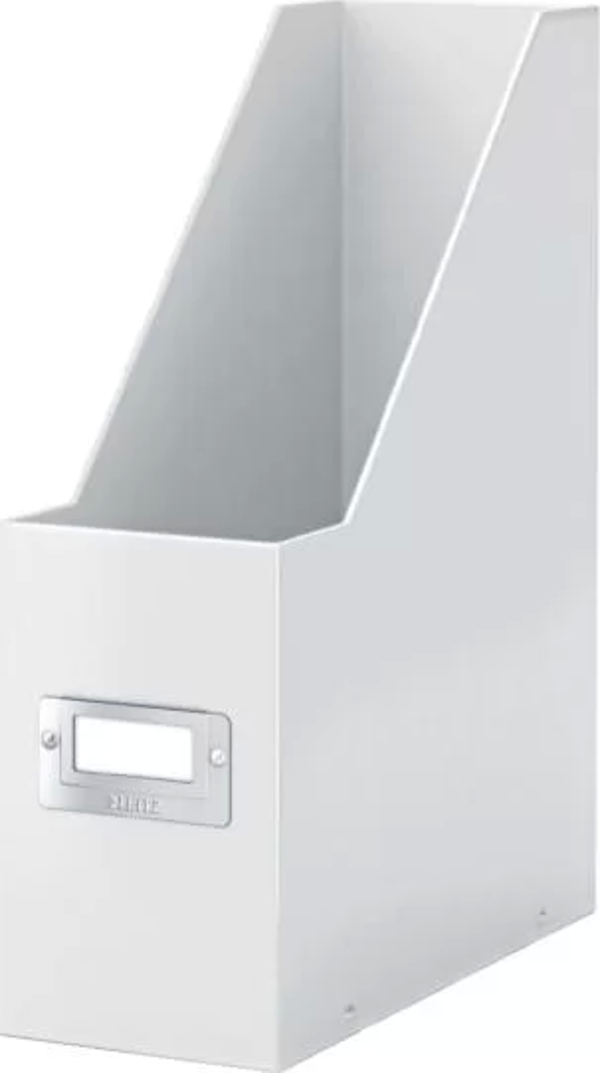 Leitz 6047 Magazinlik Kutu Klasör WOW Metalik Beyaz - Image 1